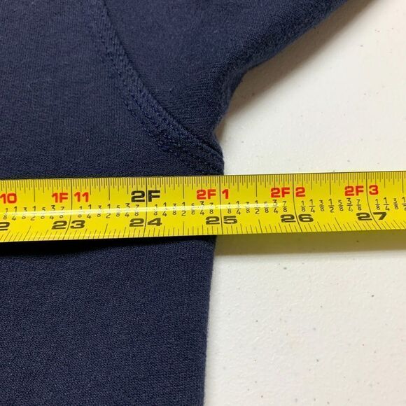 Champion Spellout Hoodie Mens Extra Large Blue Sweatshirt Outdoor Athletic Gym - Picture 10 of 12